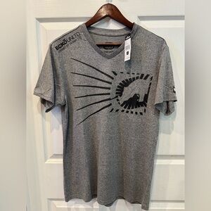 ecko unltd. Men's V-Neck T-Shirt Gray Short Sleeve Tee Size Medium NWT